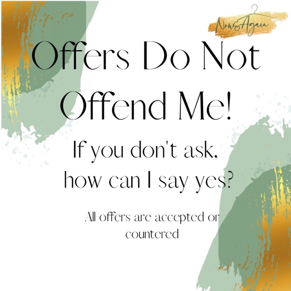 I will Accept or Counter All Reasonable Offers🛍️🛍️🛍️